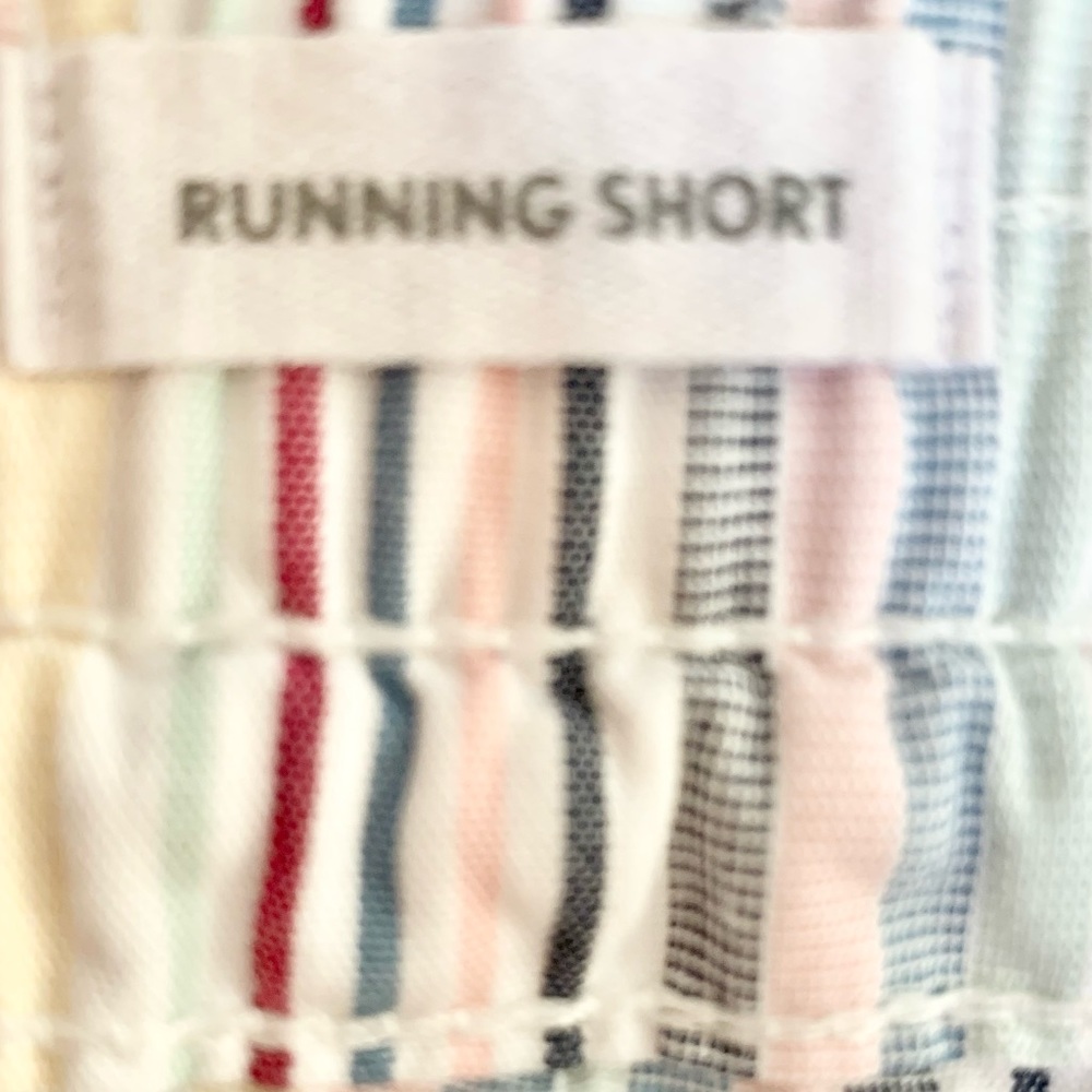 Loft Colored Striped Drawstring Running Shorts - image 7